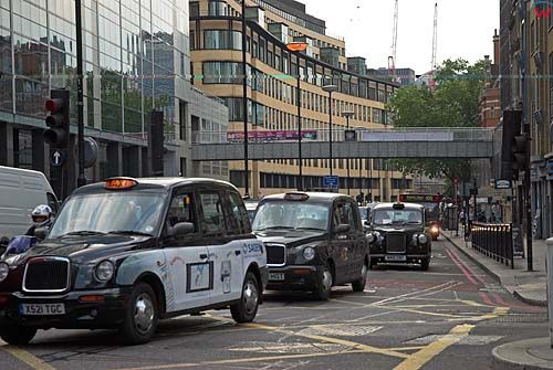 Londyn City, taksówki